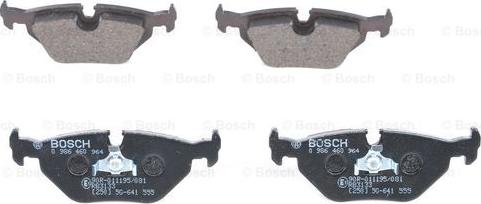 BOSCH 0 986 460 964 - Bremžu uzliku kompl., Disku bremzes www.autospares.lv