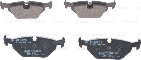 BOSCH 0 986 460 964 - Bremžu uzliku kompl., Disku bremzes www.autospares.lv