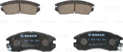 BOSCH 0 986 460 984 - Тормозные колодки, дисковые, комплект www.autospares.lv