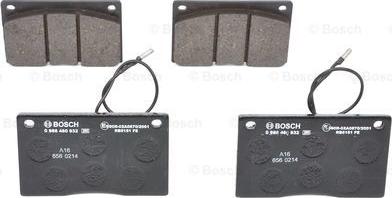 BOSCH 0 986 460 932 - Bremžu uzliku kompl., Disku bremzes www.autospares.lv