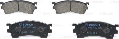 BOSCH 0 986 460 975 - Bremžu uzliku kompl., Disku bremzes autospares.lv