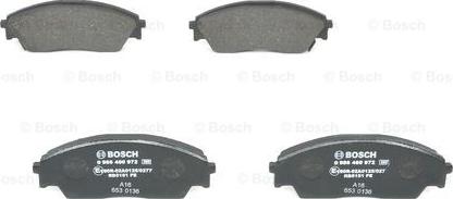 BOSCH 0 986 460 972 - Тормозные колодки, дисковые, комплект www.autospares.lv