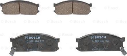 BOSCH 0 986 460 020 - Bremžu uzliku kompl., Disku bremzes www.autospares.lv