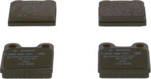 BOSCH 0 986 460 101 - Brake Pad Set, disc brake www.autospares.lv