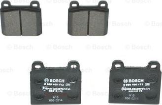 BOSCH 0 986 460 113 - Тормозные колодки, дисковые, комплект www.autospares.lv