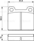 BOSCH 0 986 460 346 - Brake Pad Set, disc brake www.autospares.lv