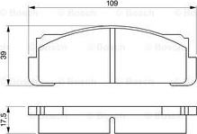 BOSCH 0 986 460 736 - Тормозные колодки, дисковые, комплект www.autospares.lv