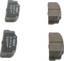 BOSCH 0 986 460 736 - Тормозные колодки, дисковые, комплект www.autospares.lv