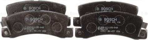 BOSCH 0 986 461 136 - Brake Pad Set, disc brake www.autospares.lv