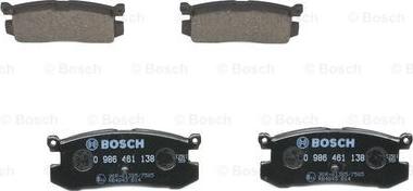 BOSCH 0 986 461 138 - Bremžu uzliku kompl., Disku bremzes www.autospares.lv