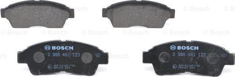 BOSCH 0 986 461 123 - Bremžu uzliku kompl., Disku bremzes www.autospares.lv