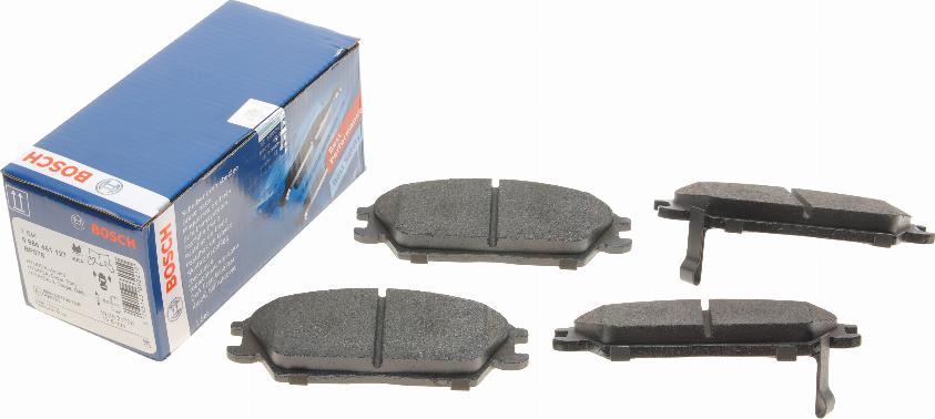 BOSCH 0 986 461 127 - Brake Pad Set, disc brake www.autospares.lv