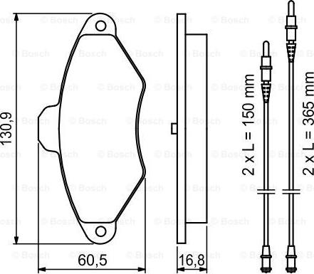 BOSCH 0 986 461 757 - Brake Pad Set, disc brake www.autospares.lv