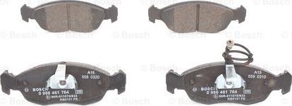 BOSCH 0 986 461 764 - Brake Pad Set, disc brake www.autospares.lv