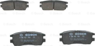 BOSCH 0 986 461 768 - Тормозные колодки, дисковые, комплект www.autospares.lv