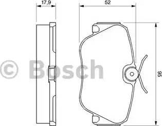 BOSCH 0 986 468 902 - Bremžu uzliku kompl., Disku bremzes www.autospares.lv