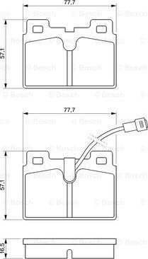 BOSCH 0 986 468 451 - Bremžu uzliku kompl., Disku bremzes www.autospares.lv