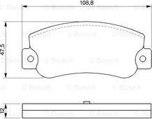 BOSCH 0 986 468 411 - Тормозные колодки, дисковые, комплект www.autospares.lv