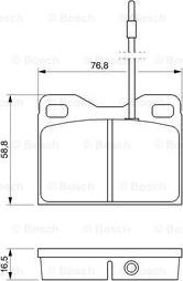 BOSCH 0 986 468 661 - Тормозные колодки, дисковые, комплект www.autospares.lv