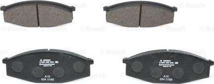 BOSCH 0 986 468 630 - Bremžu uzliku kompl., Disku bremzes www.autospares.lv