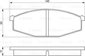 BOSCH 0 986 468 630 - Bremžu uzliku kompl., Disku bremzes www.autospares.lv