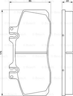 BOSCH 0 986 468 350 - Bremžu uzliku kompl., Disku bremzes autospares.lv