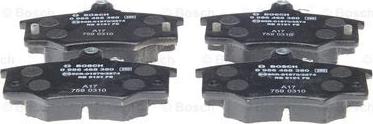 BOSCH 0 986 468 380 - Bremžu uzliku kompl., Disku bremzes www.autospares.lv