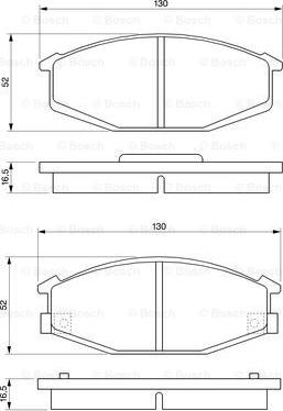 BOSCH 0 986 468 320 - Bremžu uzliku kompl., Disku bremzes www.autospares.lv