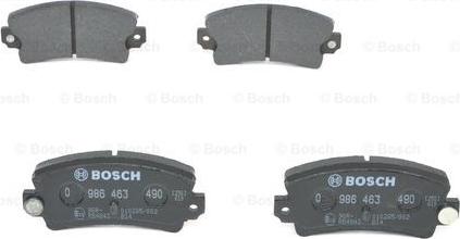 BOSCH 0 986 463 490 - Bremžu uzliku kompl., Disku bremzes autospares.lv