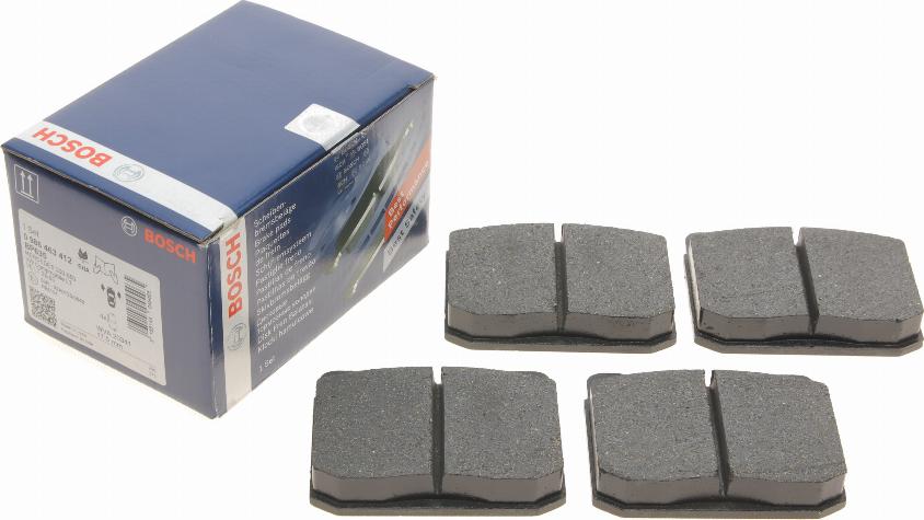 BOSCH 0 986 463 412 - Brake Pad Set, disc brake www.autospares.lv