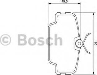 BOSCH 0 986 467 491 - Тормозные колодки, дисковые, комплект www.autospares.lv