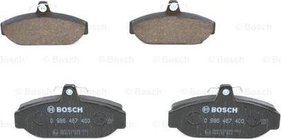 BOSCH 0 986 467 400 - Bremžu uzliku kompl., Disku bremzes www.autospares.lv