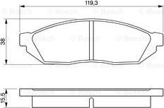 BOSCH 0 986 467 311 - Brake Pad Set, disc brake www.autospares.lv