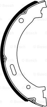 BOSCH 0 986 487 942 - Bremžu loku kompl., Stāvbremze www.autospares.lv