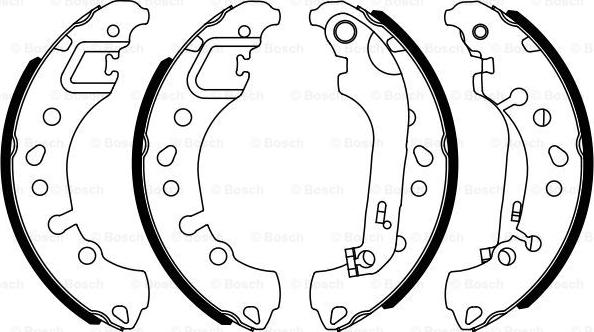 BOSCH 0 986 487 961 - Bremžu loku komplekts www.autospares.lv