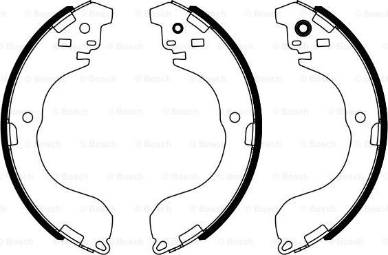 BOSCH 0 986 487 962 - Bremžu loku komplekts www.autospares.lv