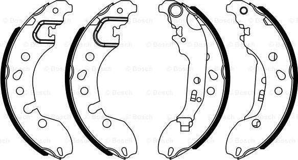 BOSCH 0 986 487 921 - Bremžu loku komplekts www.autospares.lv