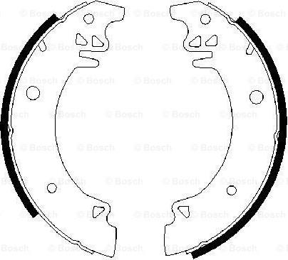 BOSCH 0 986 487 456 - Brake Shoe Set www.autospares.lv