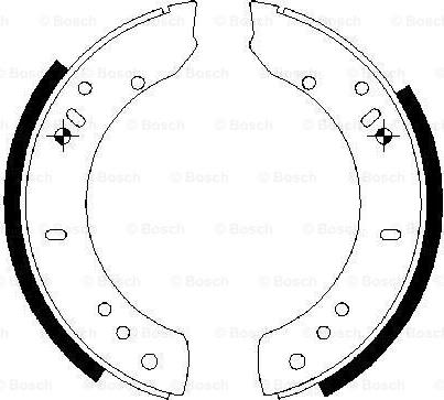 BOSCH 0 986 487 457 - Bremžu loku komplekts autospares.lv