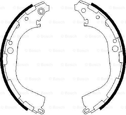 BOSCH 0 986 487 464 - Brake Shoe Set www.autospares.lv