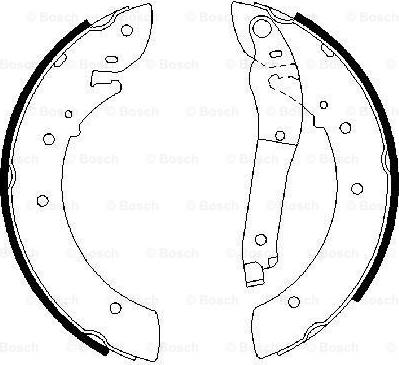 BOSCH 0 986 487 403 - Bremžu loku komplekts www.autospares.lv