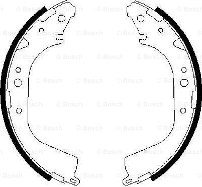 BOSCH 0 986 487 414 - Brake Shoe Set www.autospares.lv