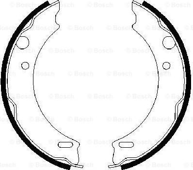 BOSCH 0 986 487 412 - Bremžu loku kompl., Stāvbremze www.autospares.lv