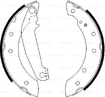 BOSCH 0 986 487 485 - Bremžu loku komplekts www.autospares.lv