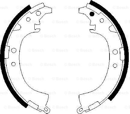 BOSCH 0 986 487 424 - Brake Shoe Set www.autospares.lv