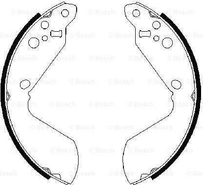 BOSCH 0 986 487 470 - Bremžu loku komplekts www.autospares.lv