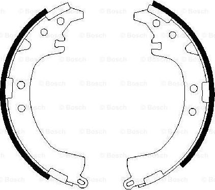 BOSCH 0 986 487 595 - Bremžu loku komplekts autospares.lv