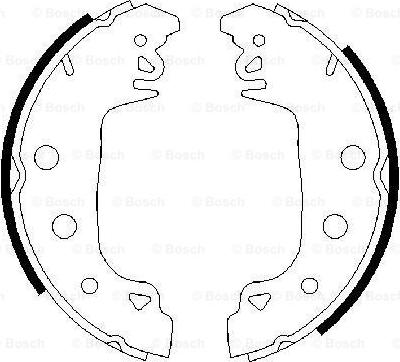 BOSCH 0 986 487 546 - Bremžu loku komplekts autospares.lv