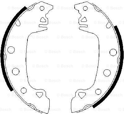 BOSCH 0 986 487 541 - Brake Shoe Set www.autospares.lv