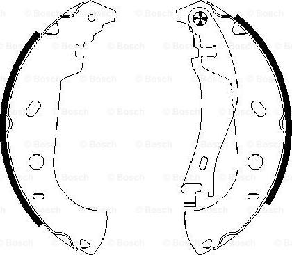 BOSCH 0 986 487 559 - Bremžu loku komplekts autospares.lv